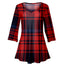 Red & Navy Plaid Holiday Print