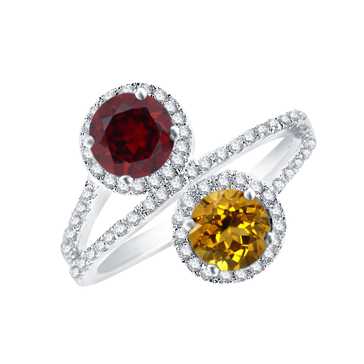 Yellow, Red, White-