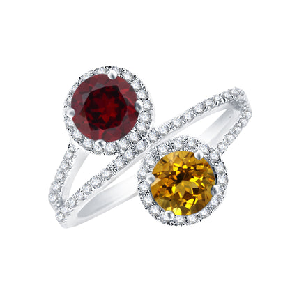 Yellow, Red, White-