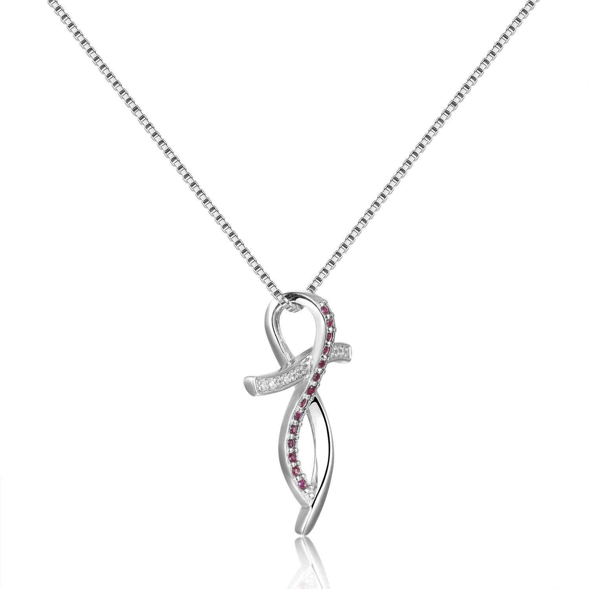 Ruby Cross Necklace