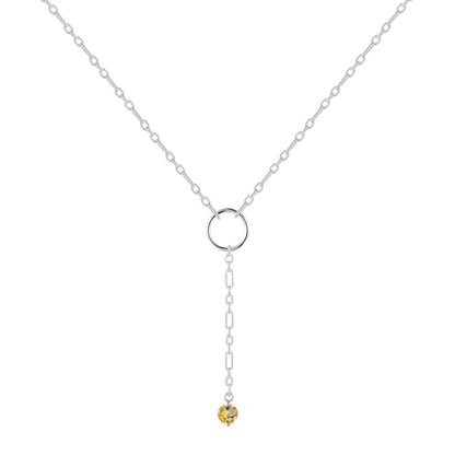 Citrine Drop Necklace