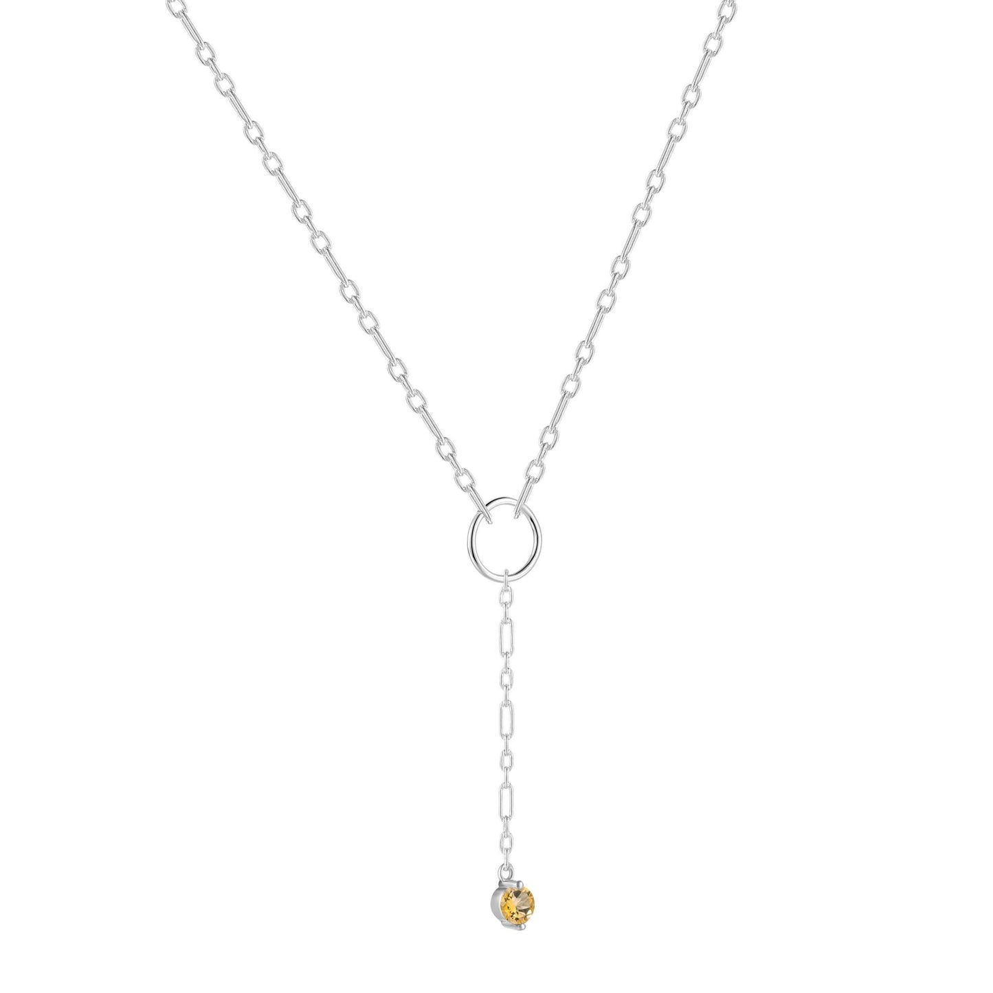 Citrine Drop Necklace