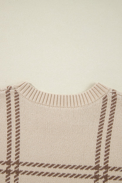 Threaded Pear Madison Knitted Drop Shoulder Sweater