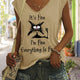 Square face cat khaki