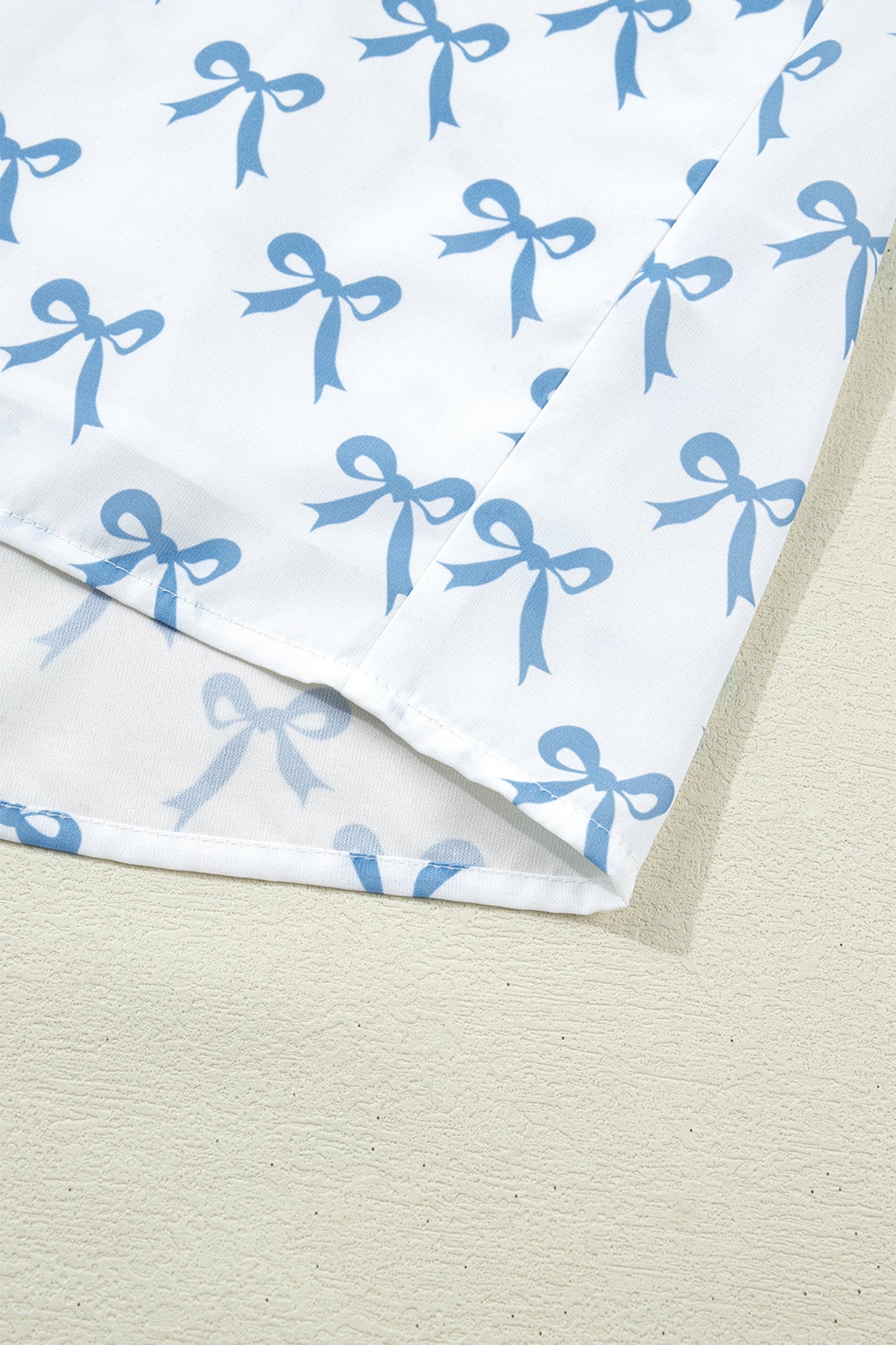 Threaded Pear Melody Short Sleeve Bow PLUS Top