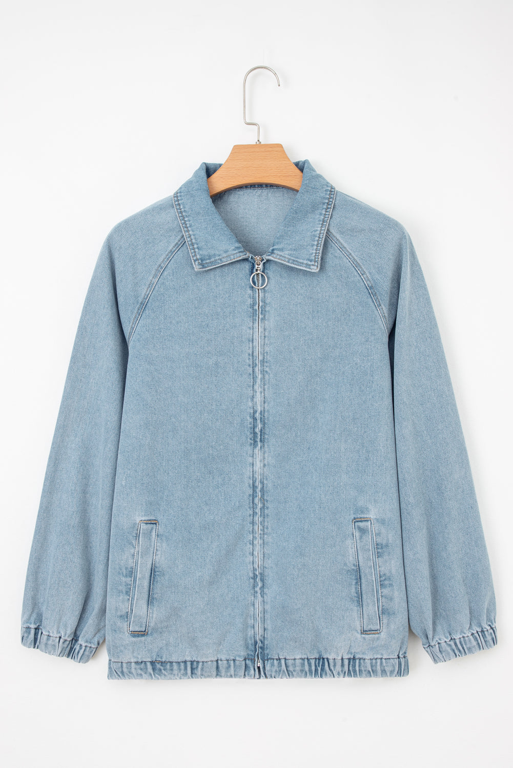 Threaded Pear Abigail Collared Zip Up Jacket