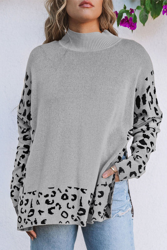 Threaded Pear Isabella Side Slit Oversized Sweater