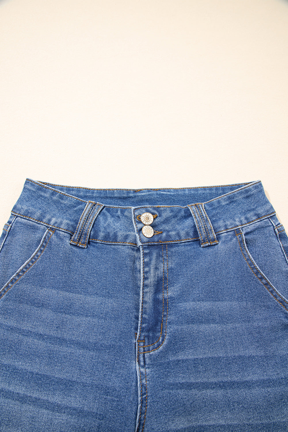 Threaded Pear Mikaela Fly Straight Leg Jeans