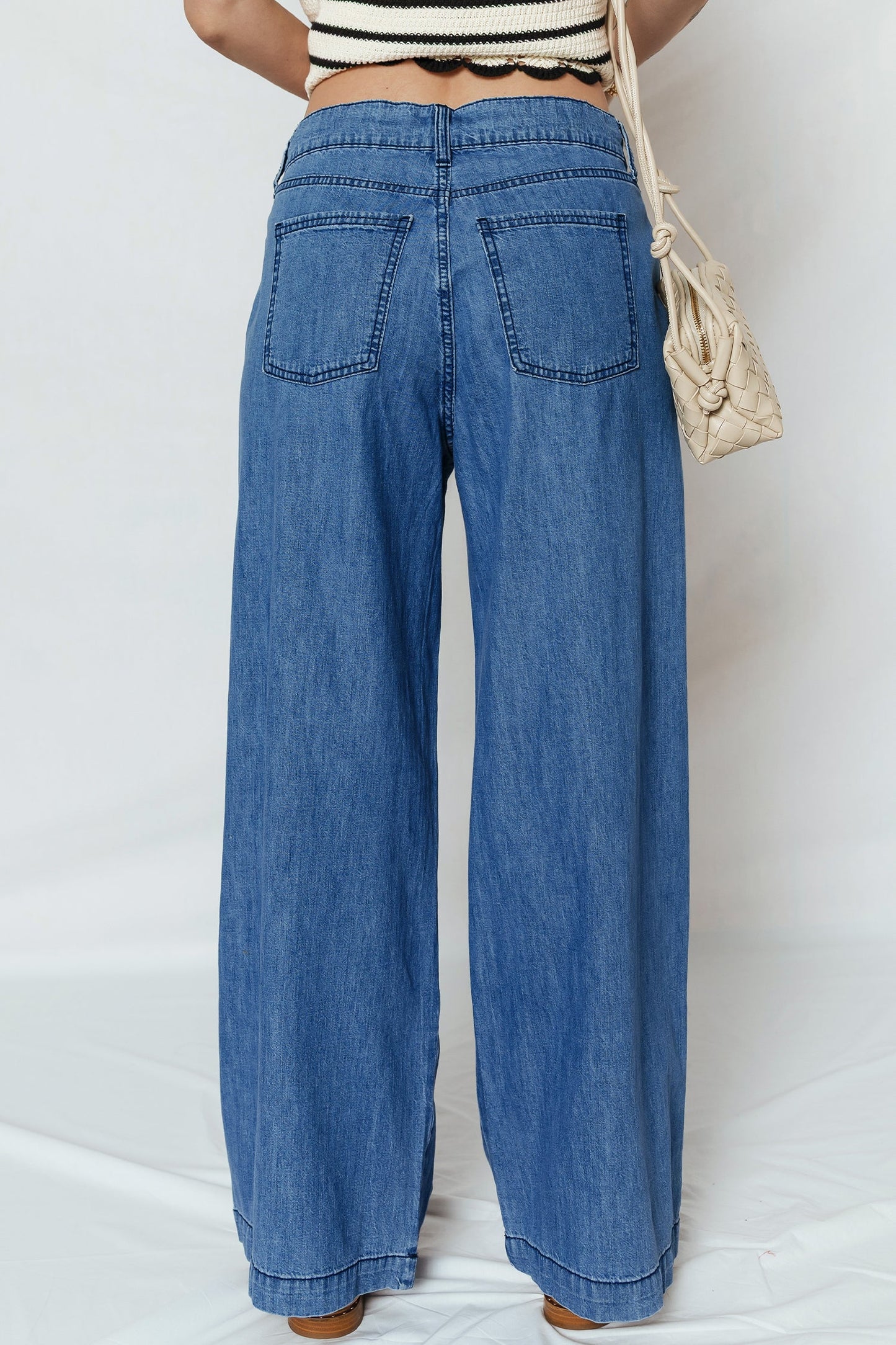 Threaded Pear Oakleigh On Wide Leg Jeans