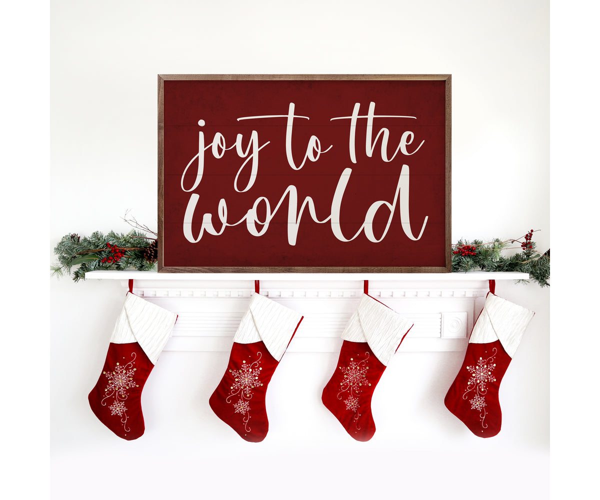 Kendrick Home White Joy To The World Red