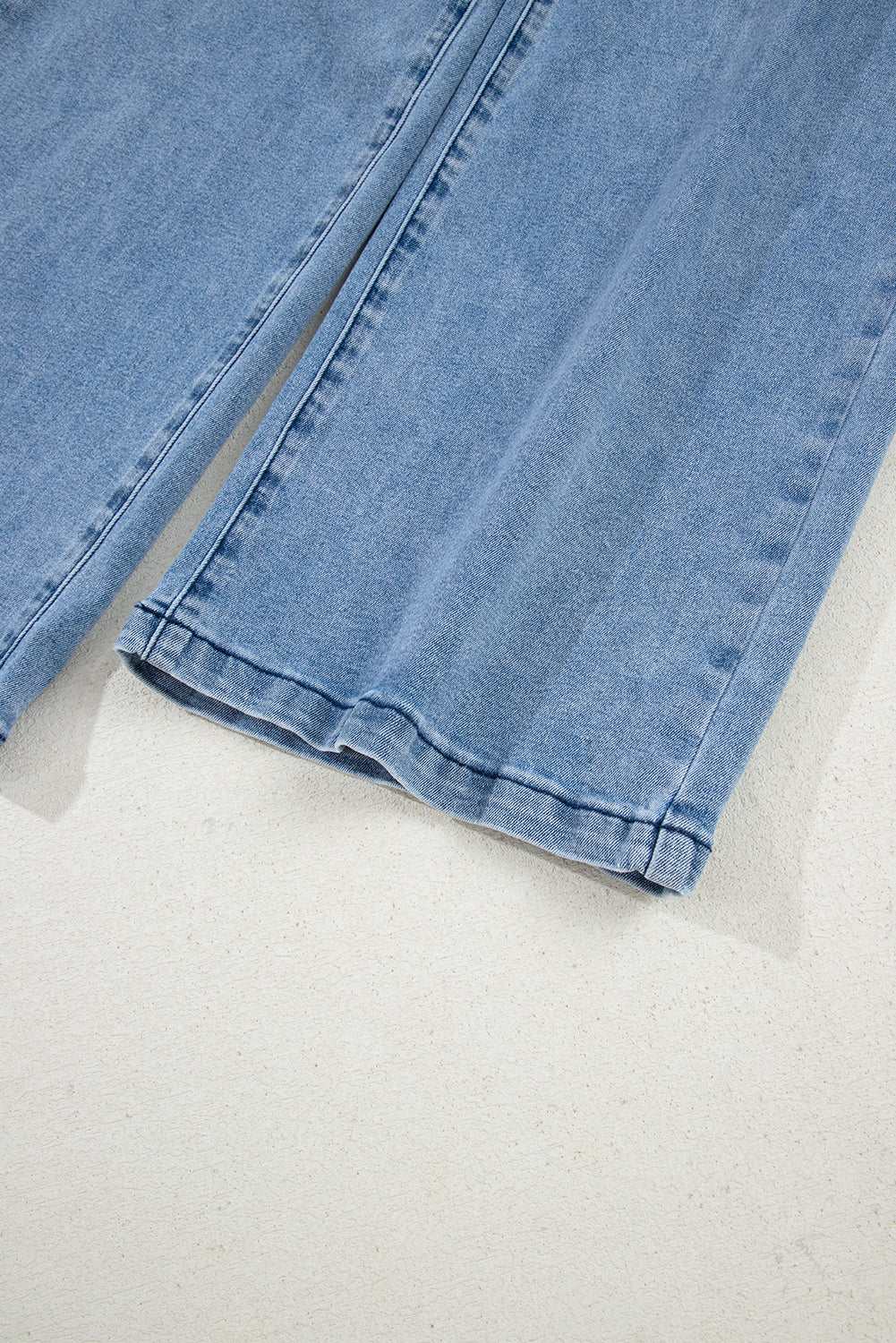 Ava Sash Wide Leg Jeans - Beau Blue / 12