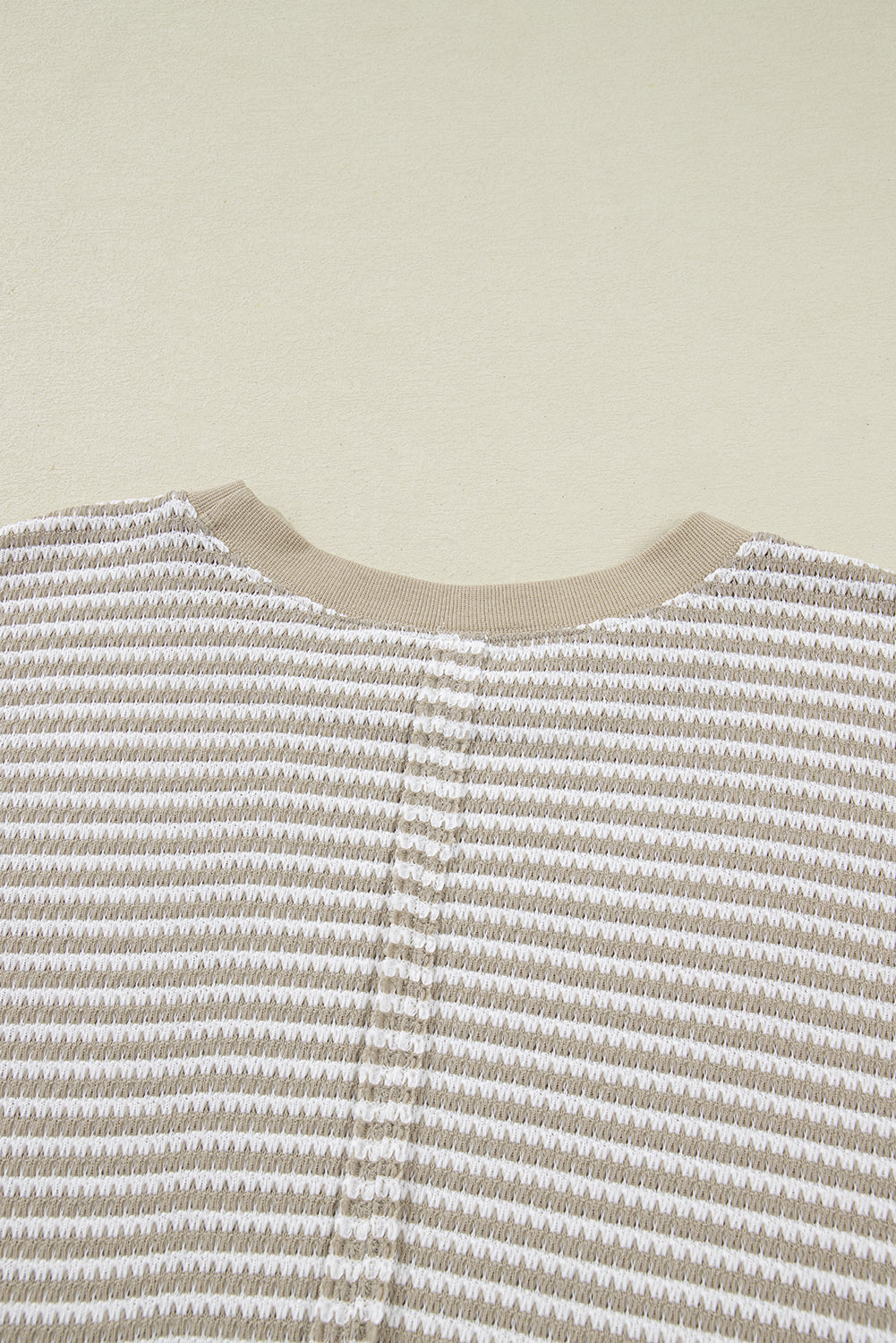 Threaded Pear Vanessa Knit Ribbed Trim Long Sleeve PLUS Top
