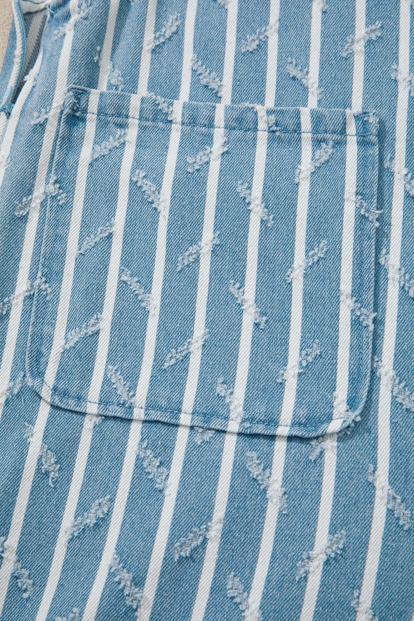 Threaded Pear Angel Ruffled Wide Leg Overalls