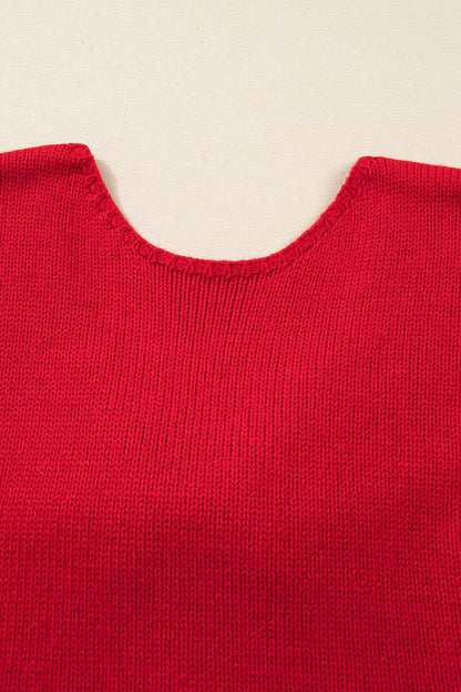 Threaded Pear Addison Backless Bubble Sleeve Sweater