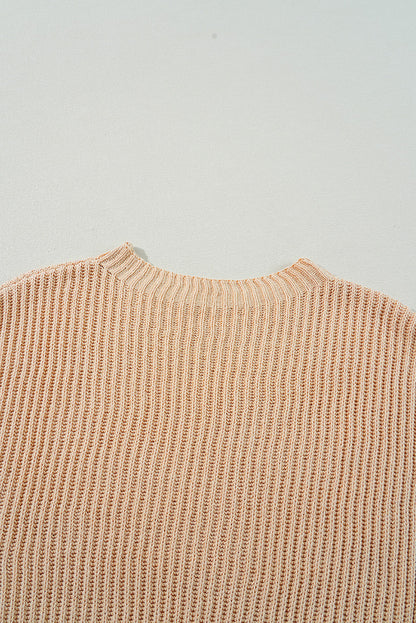 Threaded Pear Avery Side Slits Loose Sweater
