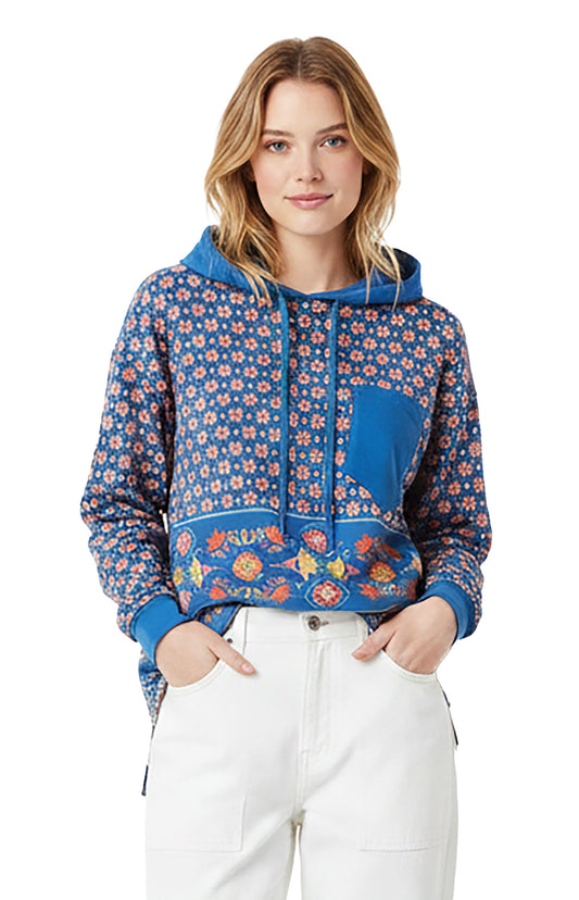 Blue Multicolor Boho Print-