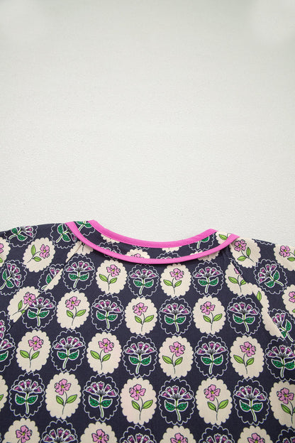 Threaded Pear Cameron Vintage Floral Shift Dress