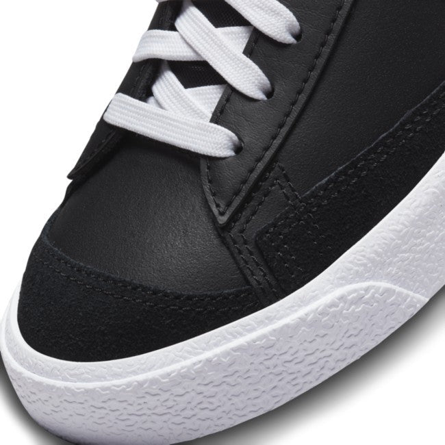 Nike Blazer Mid '77 Big Kids' (GS) Sneakers — Black/Mint Leather Mid-Top