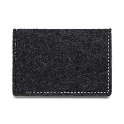 Felt and Leather Bifold Wallet