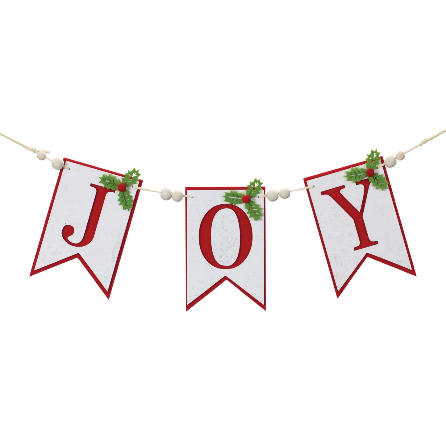 Melrose International Joy Holiday Banner Garland 21"L