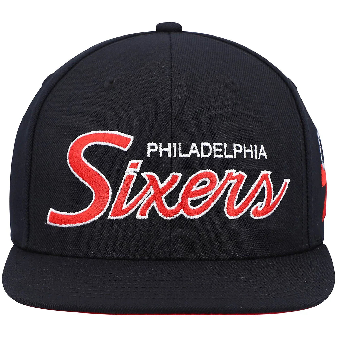 Men's Mitchell & Ness NBA Team Script 2.0 Snapback 76Ers
