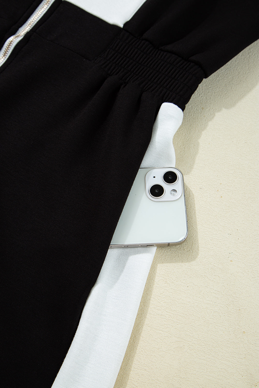 Threaded Pear Olivia Patchwork Zip Front Romper