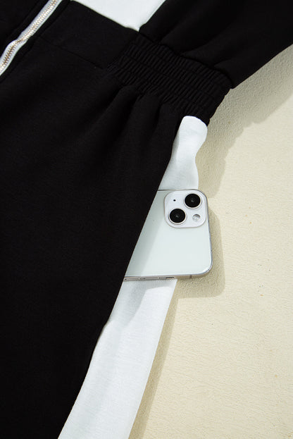 Threaded Pear Olivia Patchwork Zip Front Romper