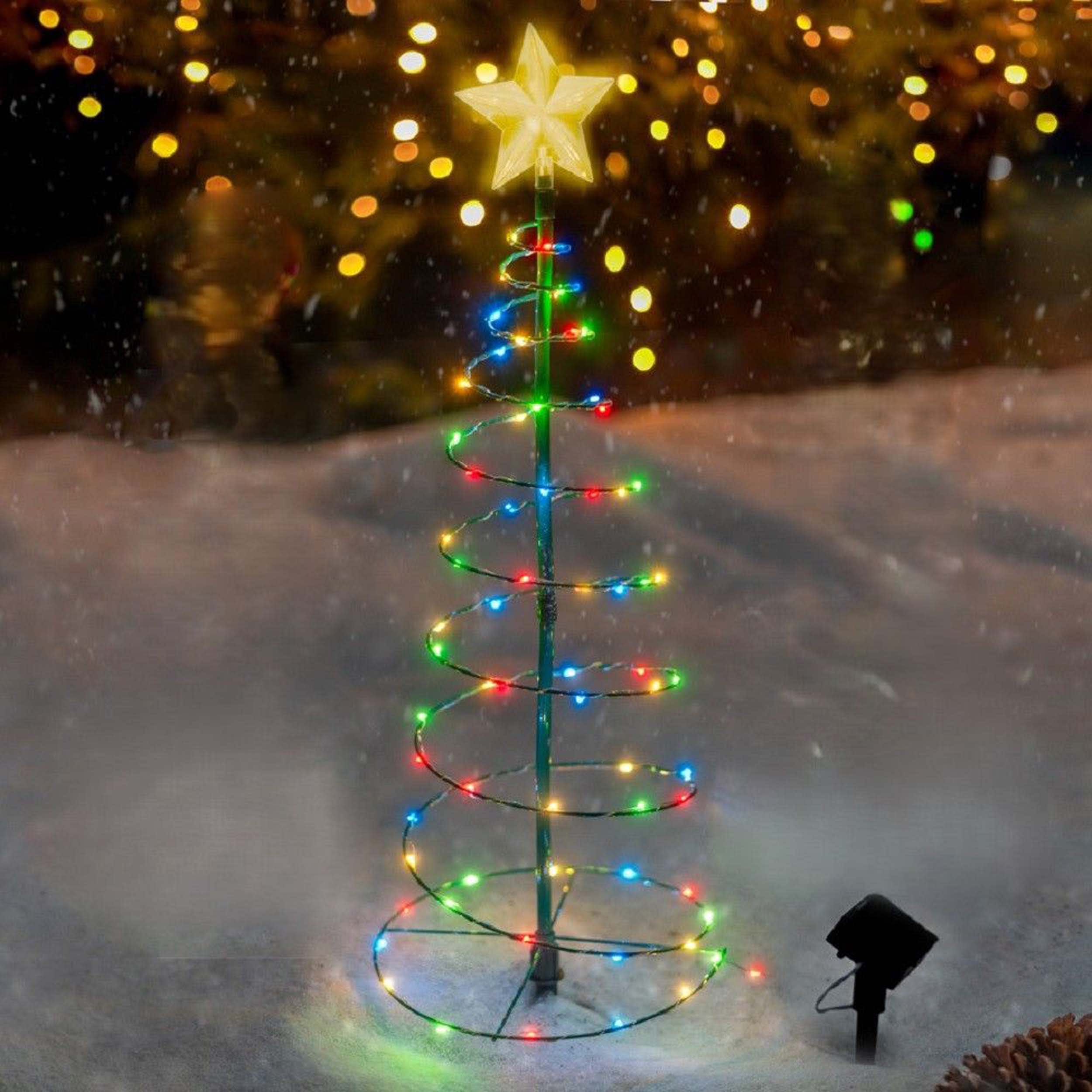 Touch Of ECO 2 ft. Merrylite Solar Multicolor LED Pre-Lit Outdoor