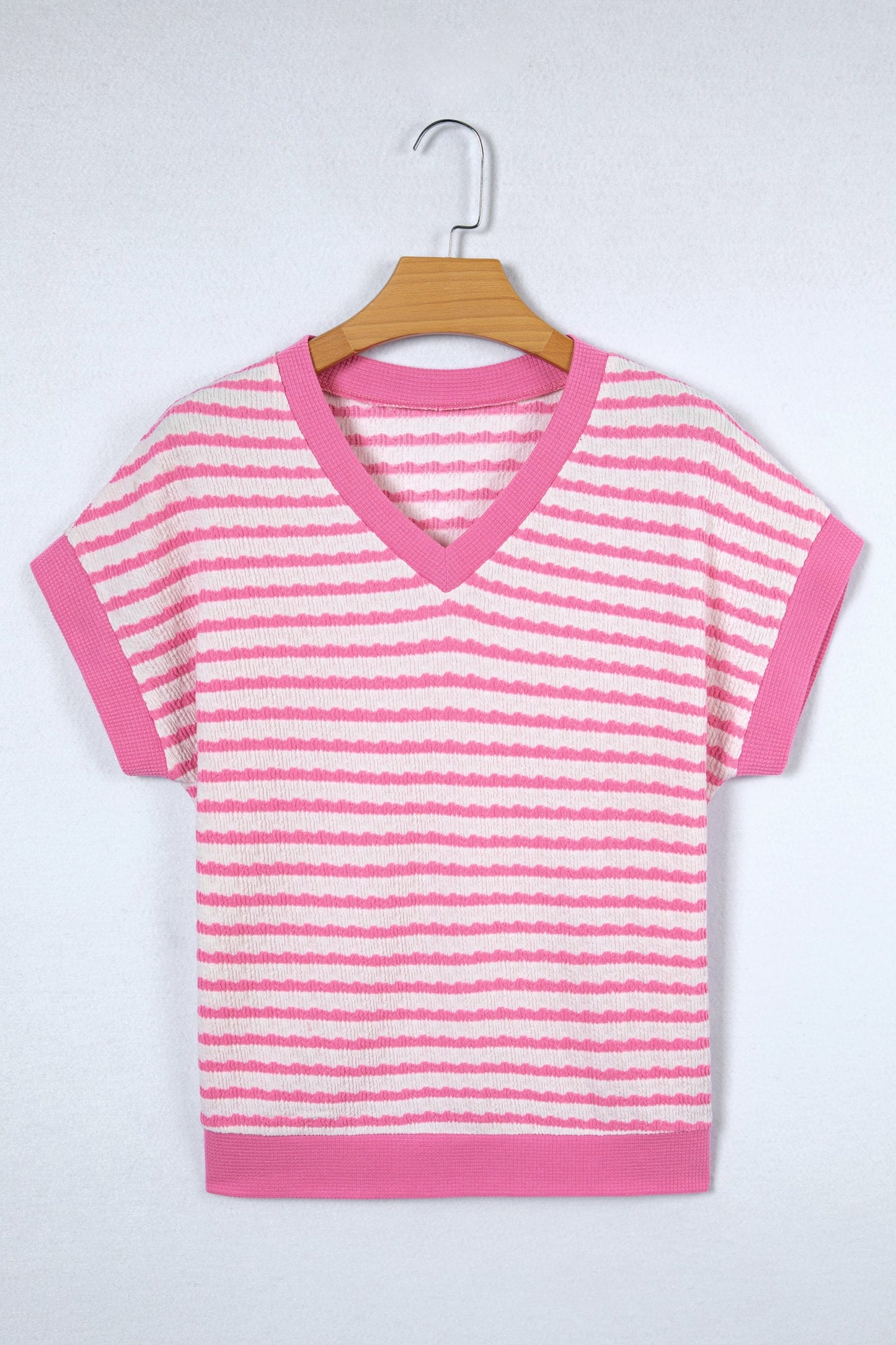 Threaded Pear Georgia Trim Short Sleeve Top