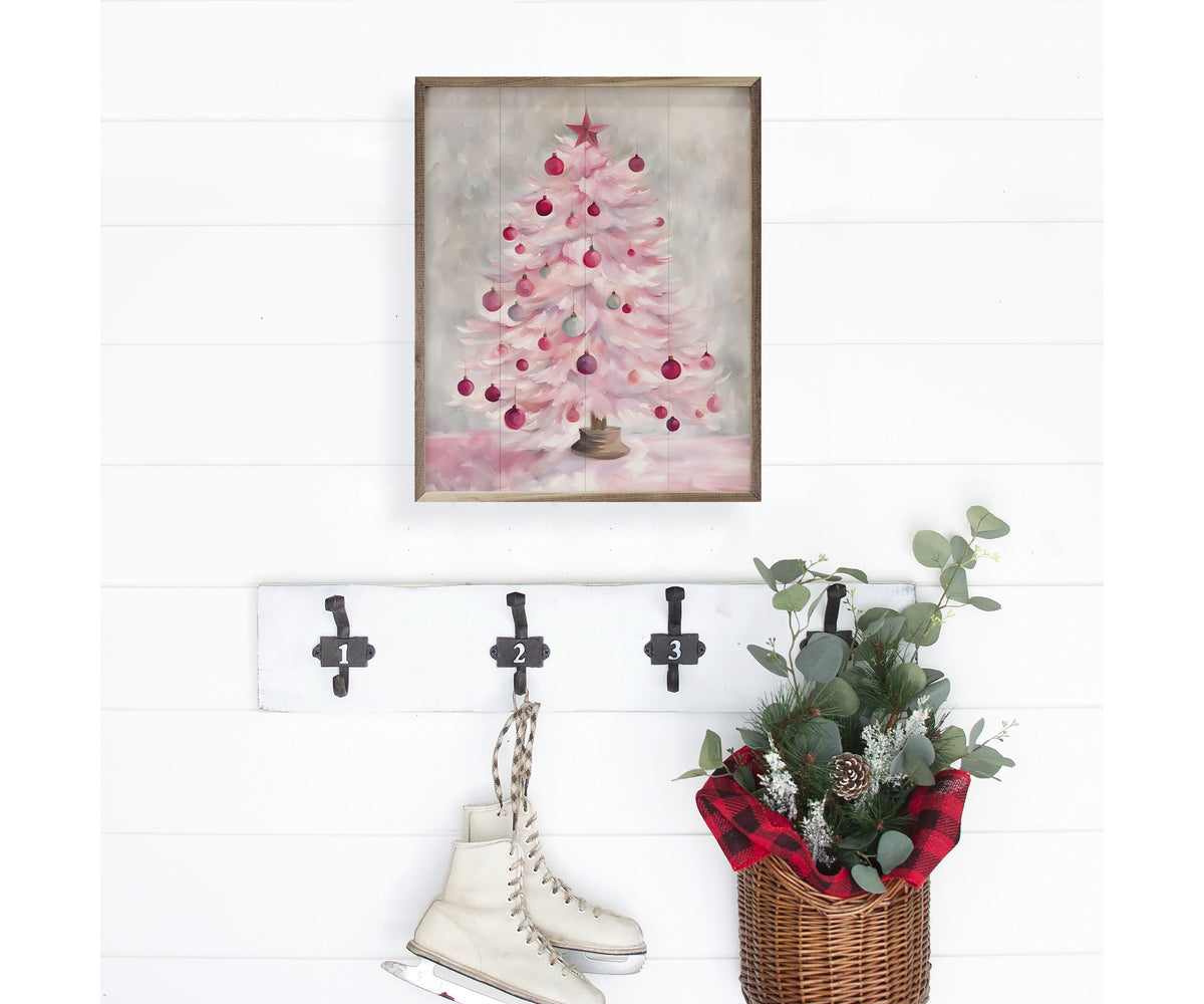 Kendrick Home Pink Christmas Tree
