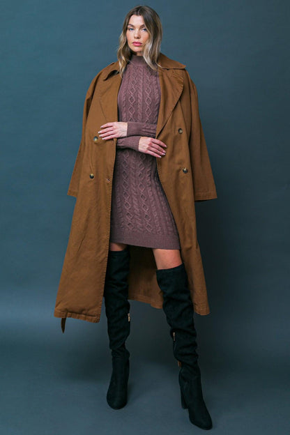 Keeper of My Heart Twill Trench Coat