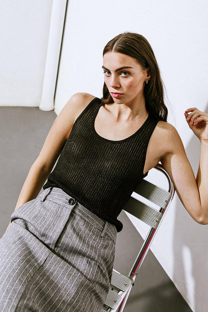 Blissful Love Woven Tank Top