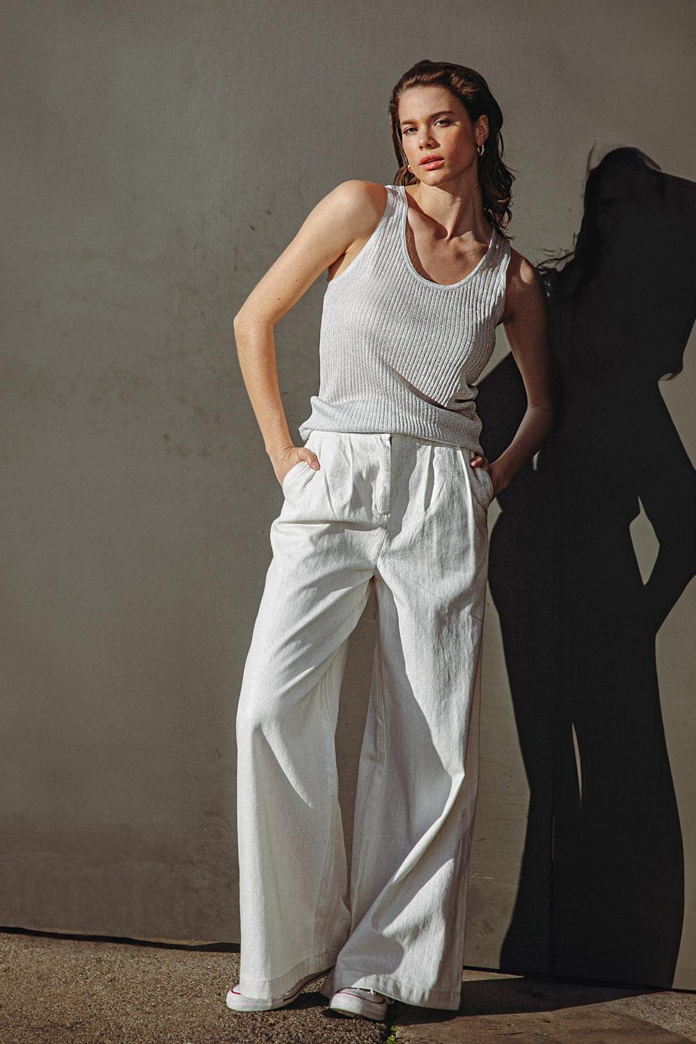Blissful Love Woven Tank Top