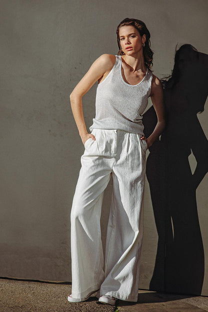 Blissful Love Woven Tank Top