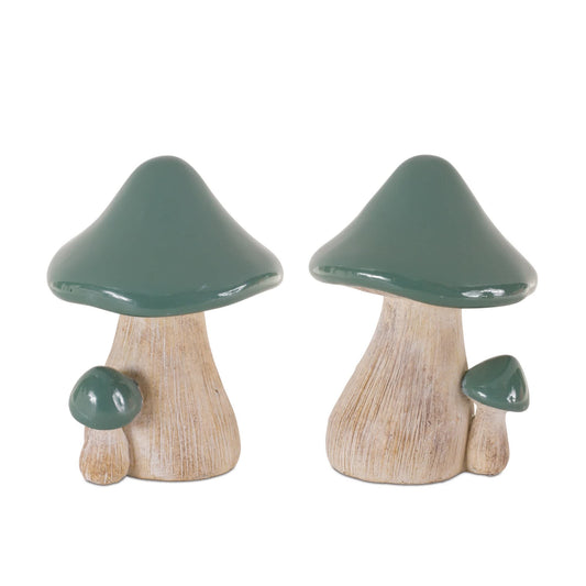 Melrose International Garden Mushroom Decor (Set of 2)