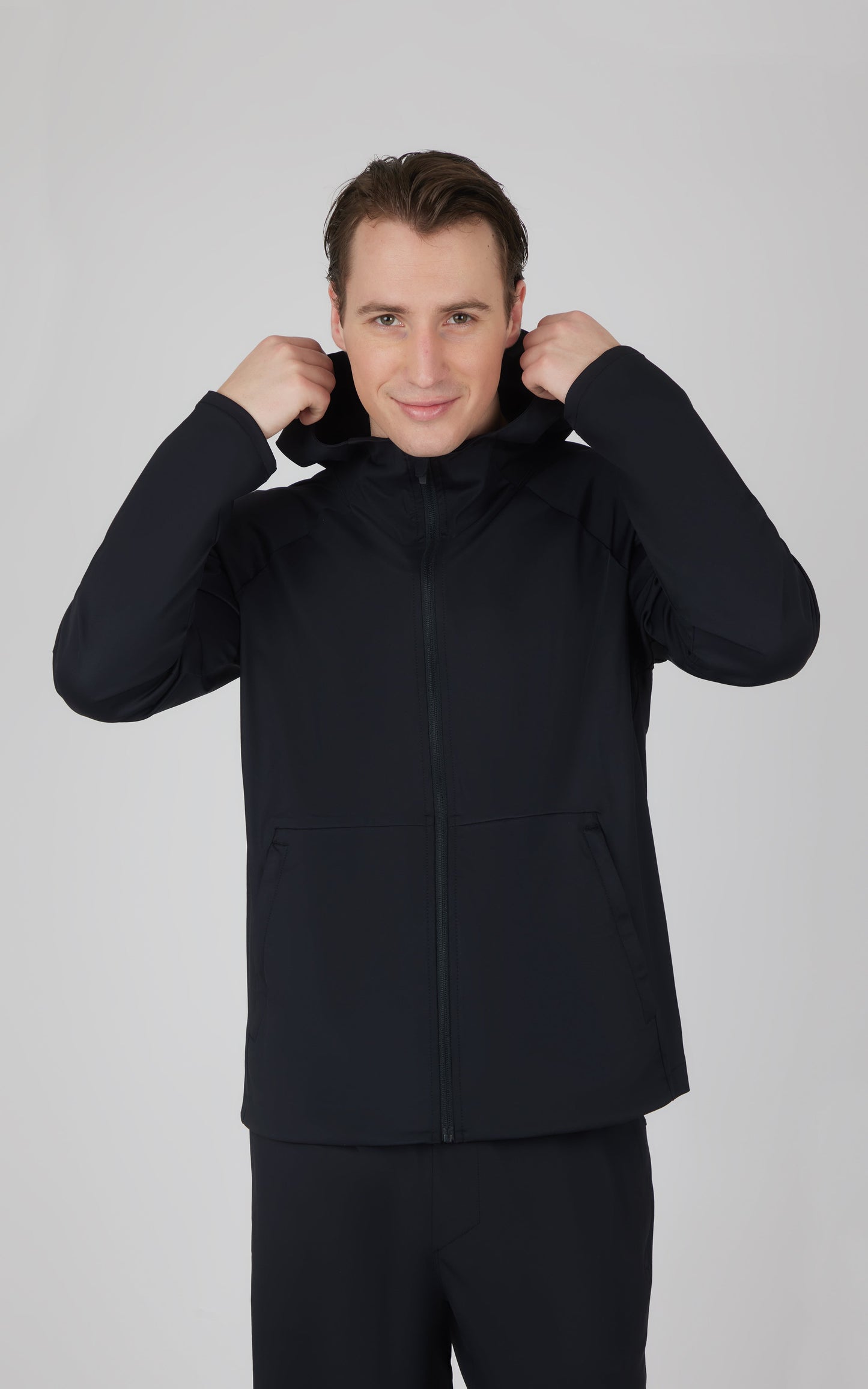 Mens Brushed Warp Full Zip Hoodie