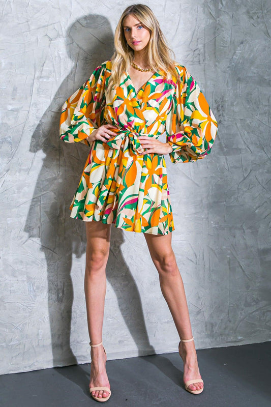 Daring Heart Woven Mini Dress