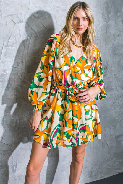 Daring Heart Woven Mini Dress