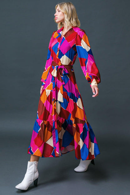 Wise Woman Woven Midi Dress