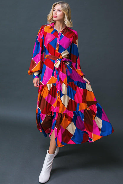 Wise Woman Woven Midi Dress