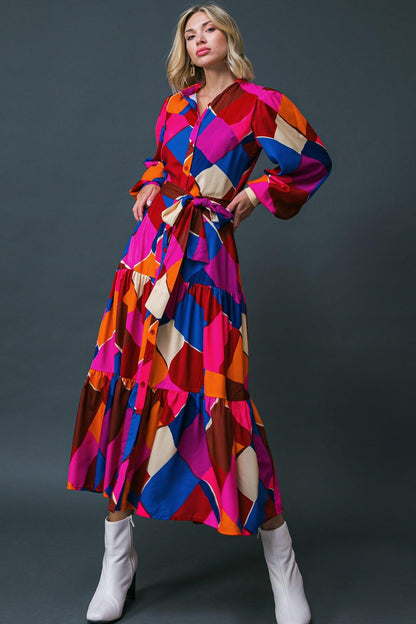 Wise Woman Woven Midi Dress