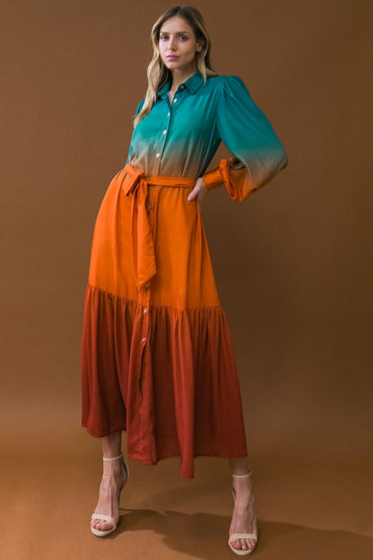 Show Stopper Woven Midi Dress