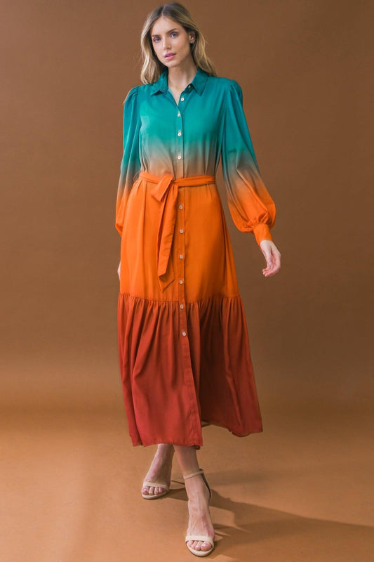 Show Stopper Woven Midi Dress