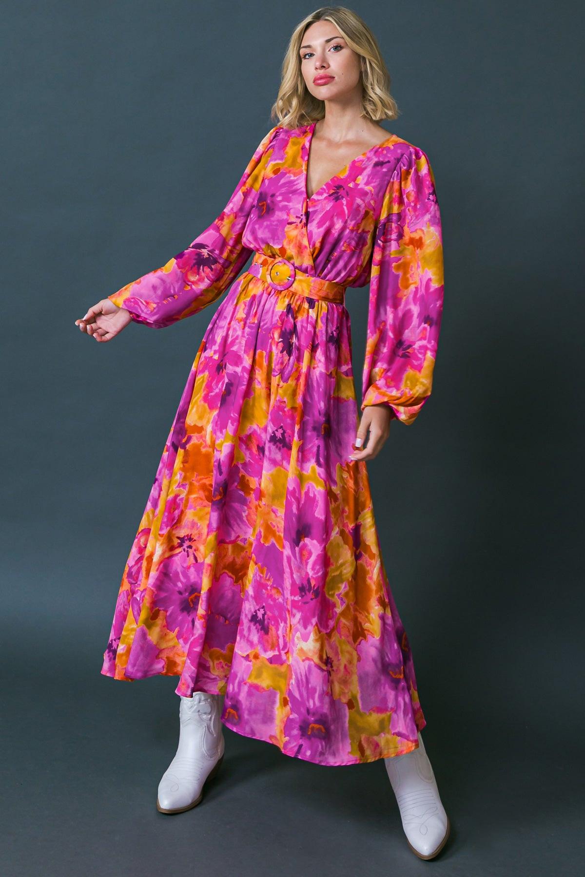 Just Watch Me Woven Midi Dress