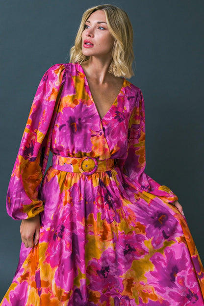 Just Watch Me Woven Midi Dress