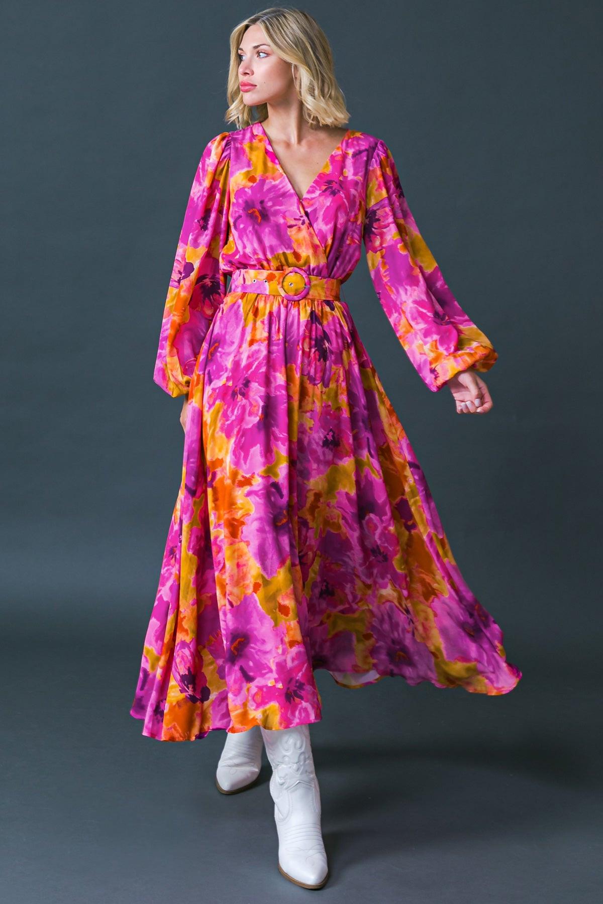 Just Watch Me Woven Midi Dress