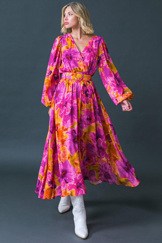 Just Watch Me Woven Midi Dress