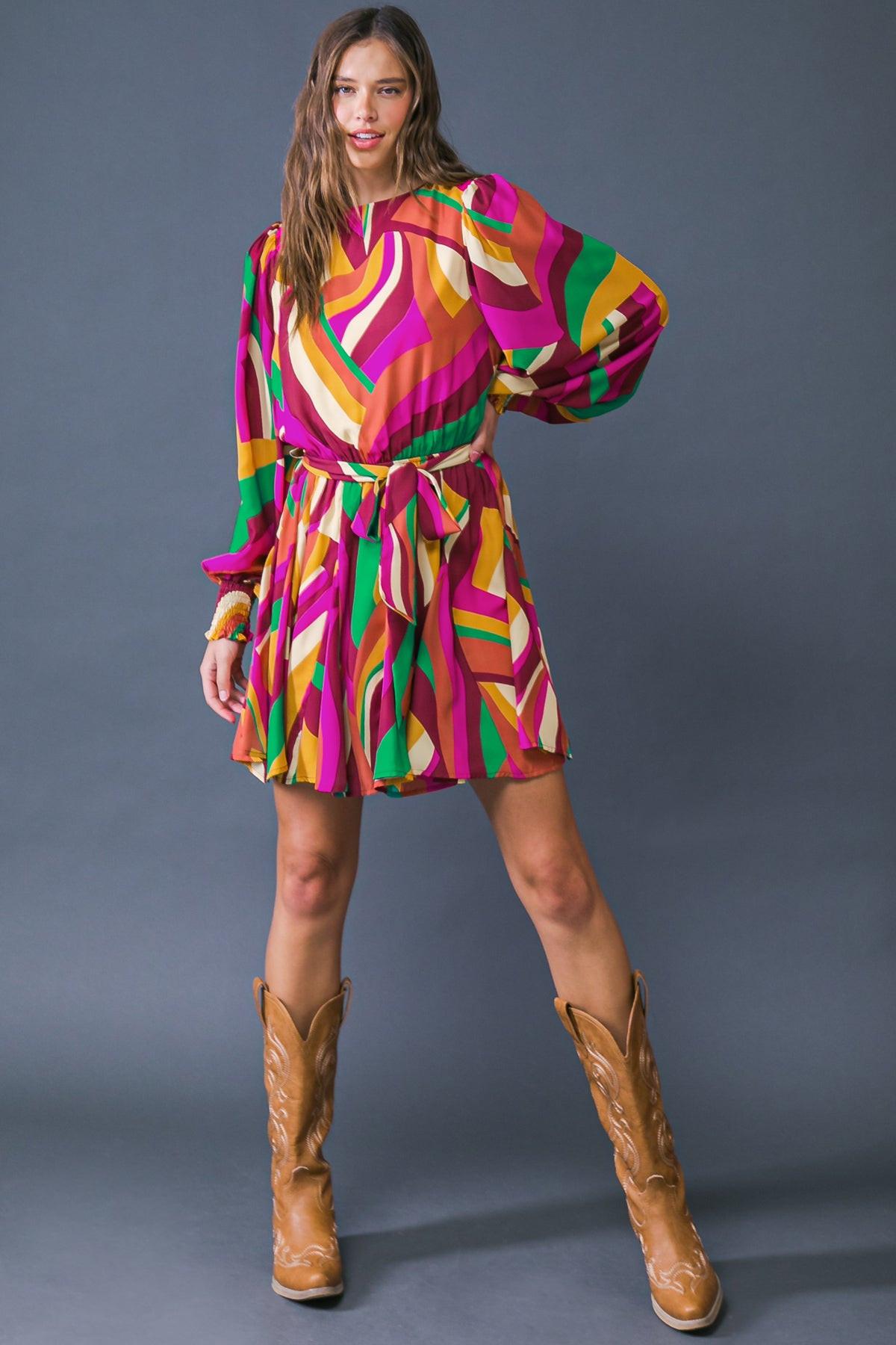 Keep on Moving Woven Mini Dress