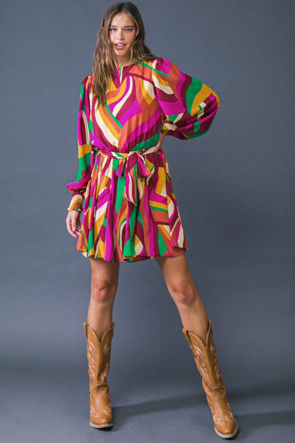 Keep on Moving Woven Mini Dress