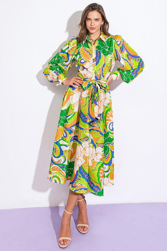 Desirable Style Woven Midi Dress